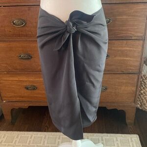 Peter Cohen Silk Tie Sarong skirt size Petite
